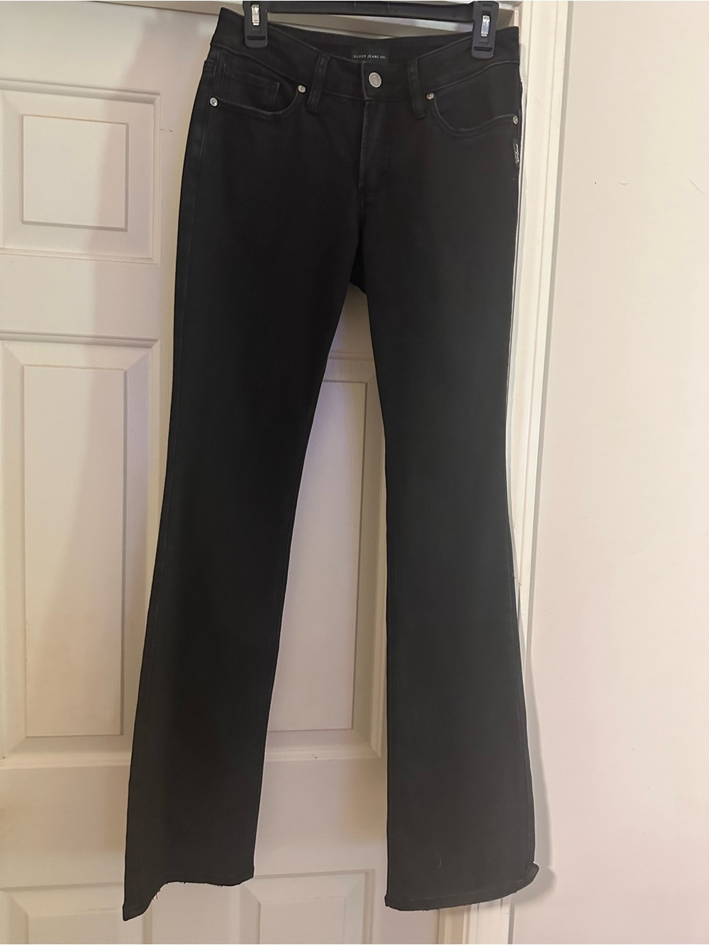 Silver Jeans Black Wide Leg Flare Jeans